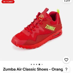 Zumba Fitness Red and Neon Sneakers